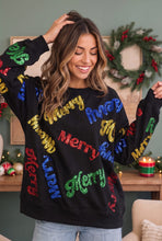 Load image into Gallery viewer, Merry Everything Glitter Sweatshirt