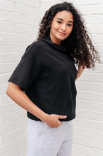 Load image into Gallery viewer, RAE MODE- I Just Felt Like It Mock Neck Top in Black