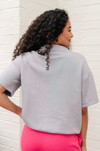 Load image into Gallery viewer, RAE MODE- I Just Felt Like It Mock Neck Top in Mystic Grey