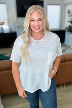 Load image into Gallery viewer, Close to Myself Patch Pocket Tee in Cement- ZENANA