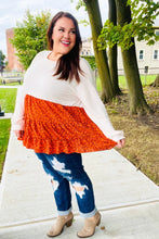 Load image into Gallery viewer, Star Struck Vintage Floral Oatmeal Tiered Babydoll Twofer Top