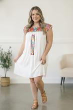 Load image into Gallery viewer, Fiesta Bloom Embroidered Dress