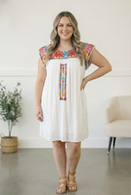 Load image into Gallery viewer, Fiesta Bloom Embroidered Dress