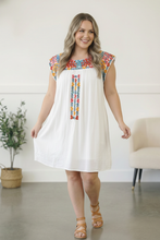 Load image into Gallery viewer, Fiesta Bloom Embroidered Dress
