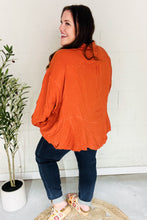 Load image into Gallery viewer, Everyday Rust Button Down Sharkbite Cotton Tunic Top