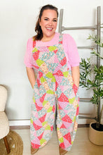 Load image into Gallery viewer, Stand Out Multicolor Boho Patchwork Wide Leg Overall Jumpsuit