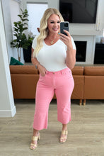 Load image into Gallery viewer, JUDY BLUE- Lisa High Rise Control Top Wide Leg Crop Jeans in Pink