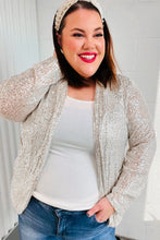 Load image into Gallery viewer, Be Your Own Star Silver Sequin Open Blazer