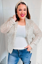 Load image into Gallery viewer, Be Your Own Star Silver Sequin Open Blazer