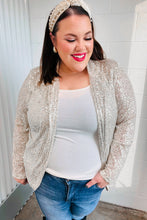 Load image into Gallery viewer, Be Your Own Star Silver Sequin Open Blazer