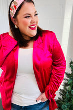 Load image into Gallery viewer, Dazzling Magenta Velvet Lapel Blazer
