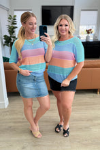 Load image into Gallery viewer, 111 NORTH- Friend of a Friend Loose Knit Striped Sweater