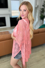 Load image into Gallery viewer, ANDREE'- Good Days Ahead Lace Kimono In Coral