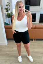 Load image into Gallery viewer, Reagan High Rise Button Fly Trouser Shorts- JUDY BLUE