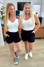 Load image into Gallery viewer, Reagan High Rise Button Fly Trouser Shorts- JUDY BLUE