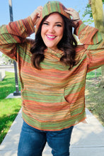 Load image into Gallery viewer, Under Your Spell Orange & Green Space Dye Thermal Hoodie