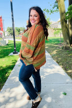 Load image into Gallery viewer, Under Your Spell Orange & Green Space Dye Thermal Hoodie
