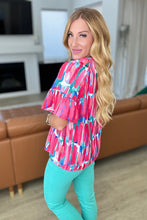 Load image into Gallery viewer, Art Exhibit V-Neck Blouse- 111 NORTH