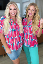 Load image into Gallery viewer, Art Exhibit V-Neck Blouse- 111 NORTH
