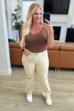 Load image into Gallery viewer, Selena High Rise Distressed 90's Straight Jeans in Bone- JUDY BLUE