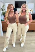 Load image into Gallery viewer, Selena High Rise Distressed 90's Straight Jeans in Bone- JUDY BLUE