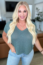 Load image into Gallery viewer, Classic Comfort V-Neck Top in Ash Jade-ZENANA