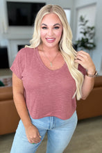 Load image into Gallery viewer, Classic Comfort V-Neck Top in Winter Rose- ZENANA