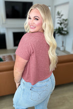 Load image into Gallery viewer, Classic Comfort V-Neck Top in Winter Rose- ZENANA