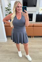 Load image into Gallery viewer, Hop, Skip and a Jump Dress and Shorts Set in Charcoal- RAE MODE