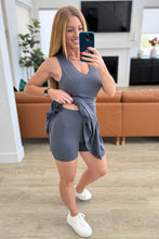 Load image into Gallery viewer, Hop, Skip and a Jump Dress and Shorts Set in Charcoal- RAE MODE