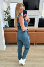 Load image into Gallery viewer, Limber Up Tapered Leg Joggers in Slate Blue- RAE MODE