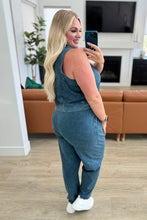 Load image into Gallery viewer, Limber Up Tapered Leg Joggers in Slate Blue- RAE MODE