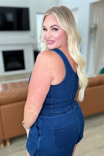 Load image into Gallery viewer, Urban Blues Scoop Neck Top in Denim - RAE MODE