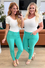 Load image into Gallery viewer, Bridgette High Rise Garment Dyed Slim Jeans in Aquamarine- JUDY BLUE