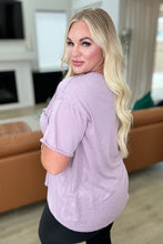 Load image into Gallery viewer, Casually Cool Patch Pocket Tee in Mauve- RAE MODE