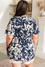 Load image into Gallery viewer, SHOPIN LA- In Contrast Floral V-Neck Top