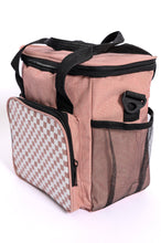 Load image into Gallery viewer, BEACH READY!! Insulated Checked Tote in Pink