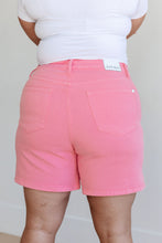 Load image into Gallery viewer, JUDY BLUE- Jenna High Rise Control Top Cuffed Shorts in Pink