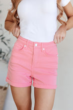 Load image into Gallery viewer, JUDY BLUE- Jenna High Rise Control Top Cuffed Shorts in Pink