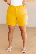 Load image into Gallery viewer, JUDY BLUE- Jenna High Rise Control Top Cuffed Shorts in Yellow