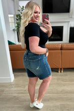 Load image into Gallery viewer, JUDY BLUE- Jessica High Rise Control Top Vintage Wash Cuffed Shorts