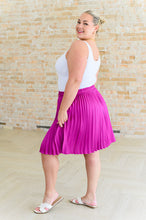 Load image into Gallery viewer, Just a Flirt Pleated Skirt in Magenta- JODIFUL