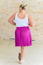 Load image into Gallery viewer, Just a Flirt Pleated Skirt in Magenta- JODIFUL