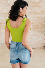 Load image into Gallery viewer, Just a Spritz Bodysuit in Lime- WHITE BIRCH