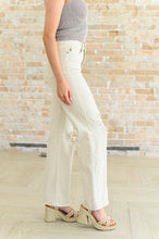 Load image into Gallery viewer, Selena High Rise Distressed 90's Straight Jeans in Bone- JUDY BLUE