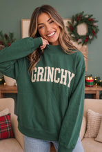 Load image into Gallery viewer, Grinchy Vibes Only Oversized Holiday Sweatshirt