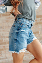 Load image into Gallery viewer, JUDY BLUE- Kara High Rise Rigid Magic Button Fly Cutoff Shorts
