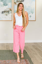 Load image into Gallery viewer, JUDY BLUE- Lisa High Rise Control Top Wide Leg Crop Jeans in Pink