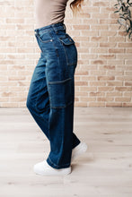 Load image into Gallery viewer, Leila High Rise Cargo Straight Jeans- JUDY BLUE