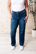 Load image into Gallery viewer, Leila High Rise Cargo Straight Jeans- JUDY BLUE